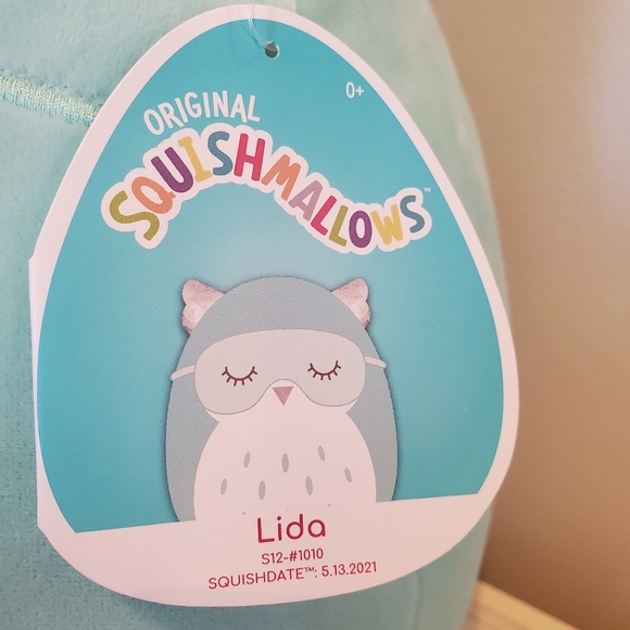 Squishmallows Lida the Owl 13" Slumber Party Edition NWT - Picture 4 of 10